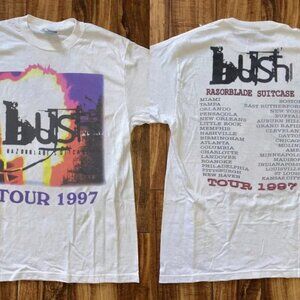 Vintage Bush Band Razorblade Suitcase Tour 1997 T-Shirt, Gift for Fans Music 98